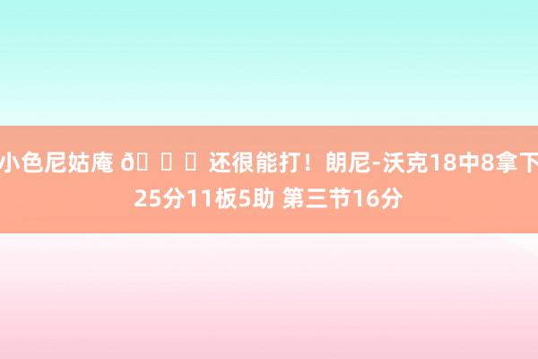 小色尼姑庵 😎还很能打！朗尼-沃克18中8拿下25分11板5助 第三节16分