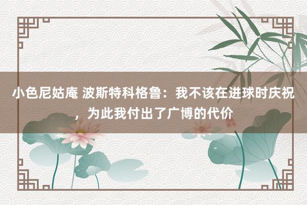 小色尼姑庵 波斯特科格鲁：我不该在进球时庆祝，为此我付出了广博的代价